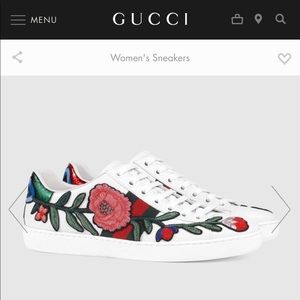 Gucci ace embroidered sneaker SOLD